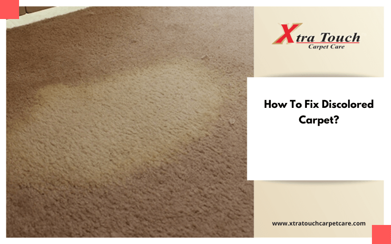 Tips On How To Fix Discolored Carpet.