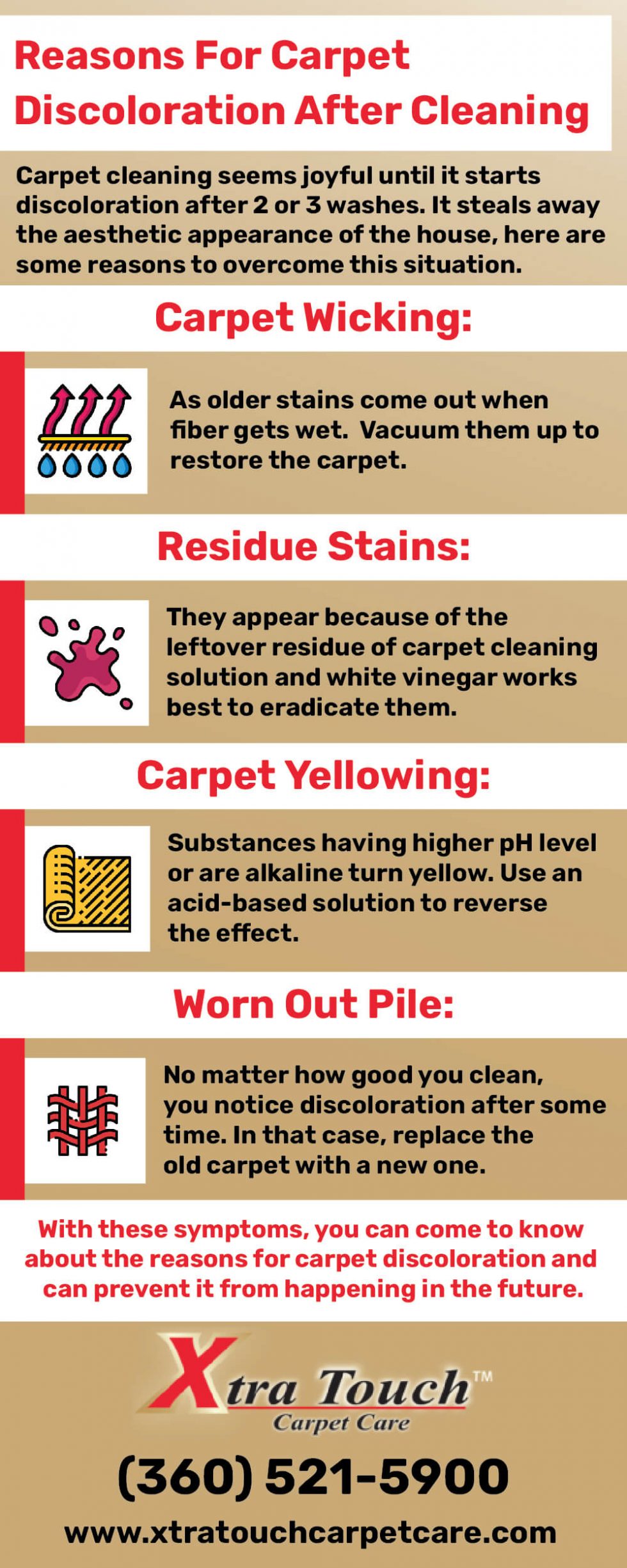 Reasons For Carpet Discoloration After Cleaning Vancouver, WA