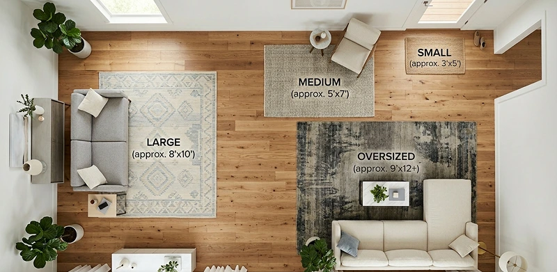 Rug cleaning cost as per size